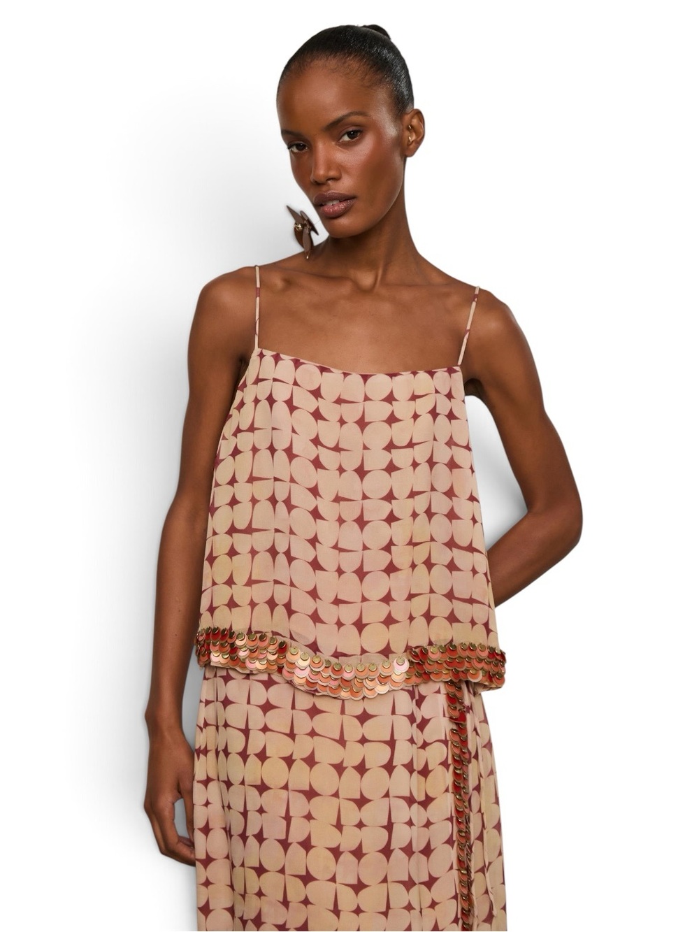 ANIMALE Georgette Cropped Top
